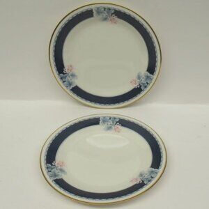 2 - Noritake China Japan NIGHTSONG NIGHT SONG 6 1/2 Inch Dessert Plates